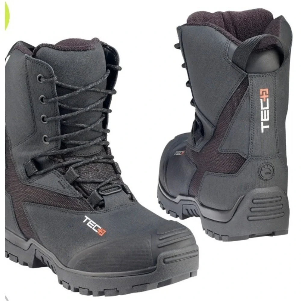 Ski-Doo TEC+ Boots Size 8 EU41 Black Waterproof Primaloft Insulated Unisex NWT‎
